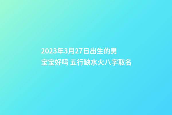 2023年3月27日出生的男宝宝好吗 五行缺水火八字取名